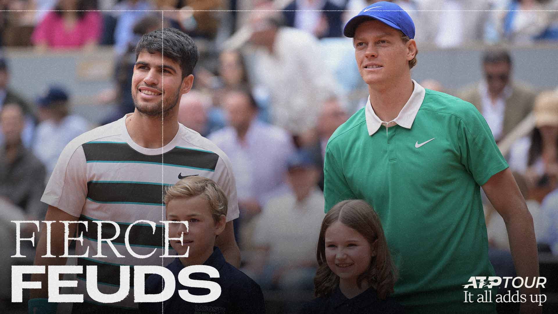 Carlos Alcaraz leads Jannik Sinner 8-4 in their Lexus ATP Head2Head series following their memorable clash in the Roland Garros final.