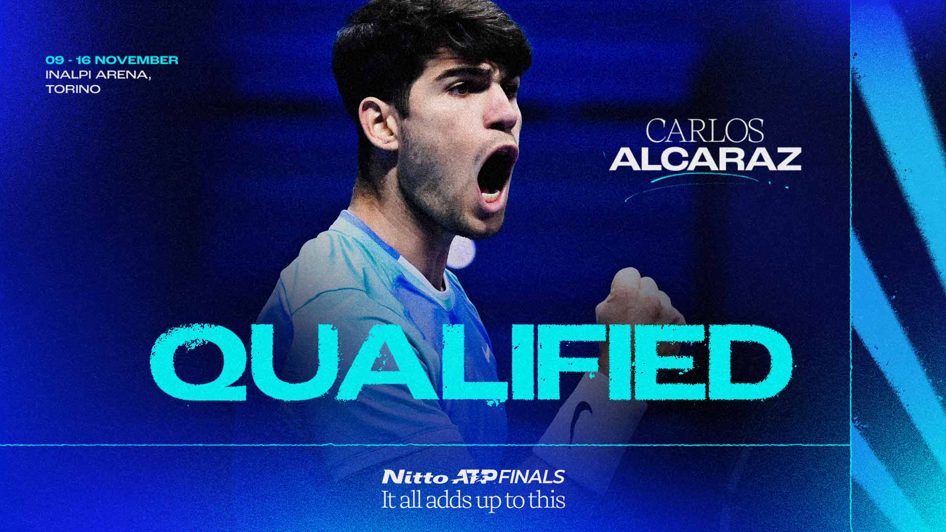 Carlos Alcaraz will pursue his first Nitto ATP Finals title in November.