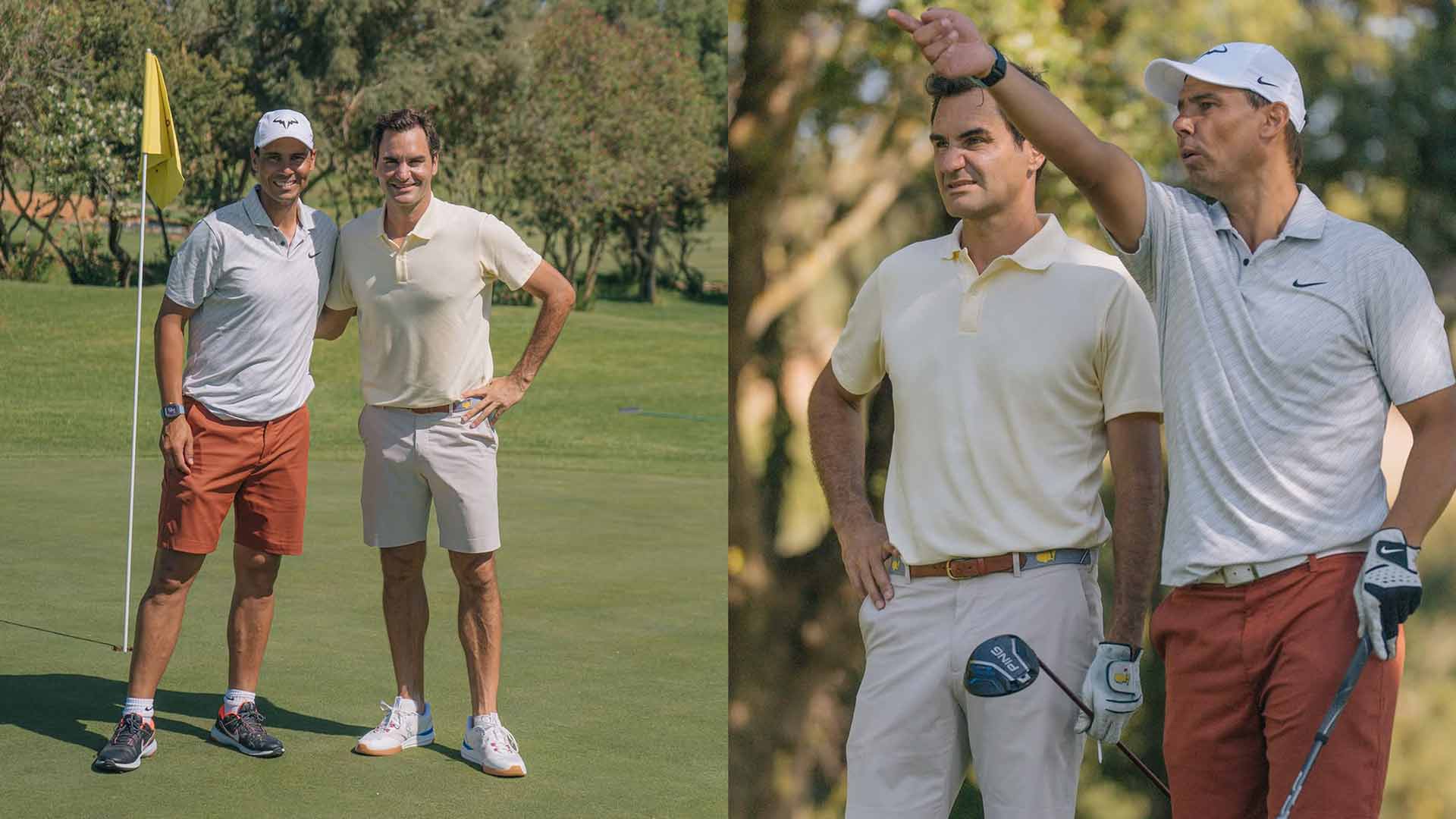 Rafael Nadal and Roger Federer