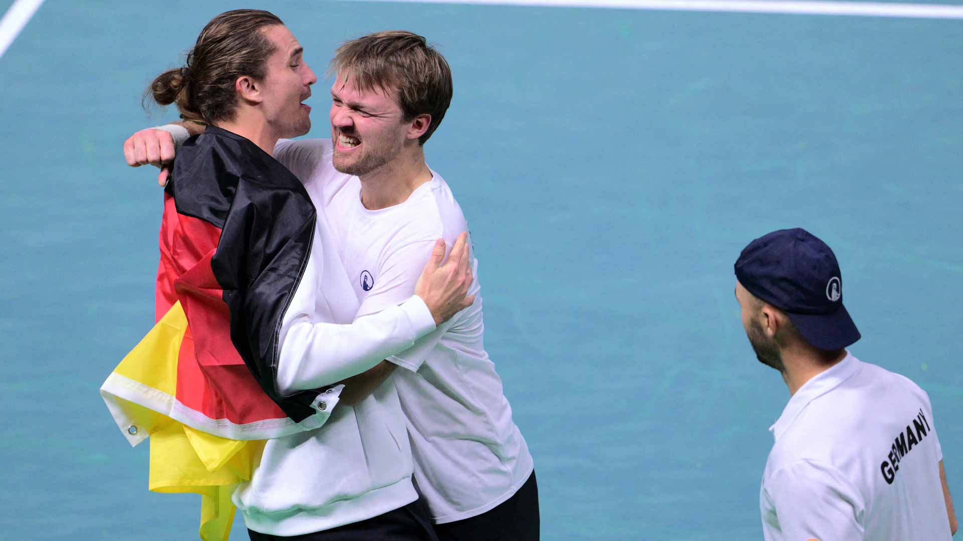 Alexander Zverev, Kevin Krawietz and Tim Puetz