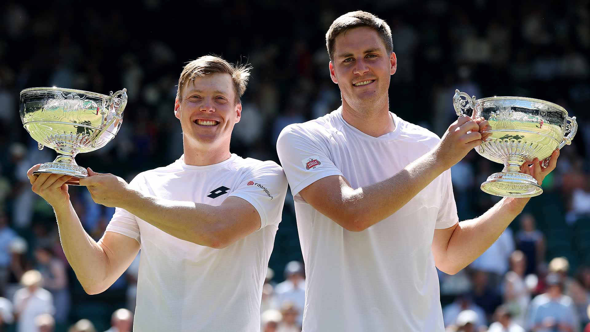 Harri Heliovaara and Henry Patten defeat Marcelo Arevalo and Mate Pavic in straight sets for the Wimbledon title.