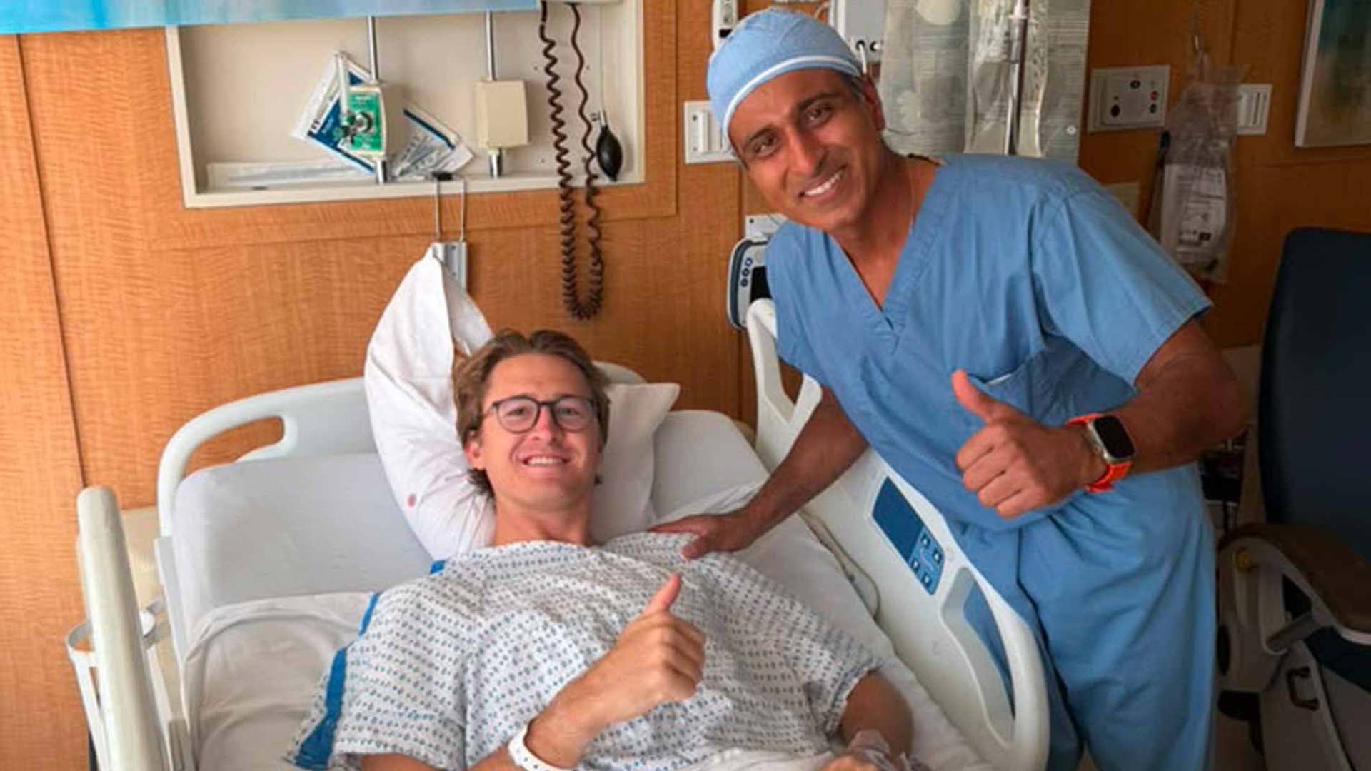 Sebastian Korda and doctor
