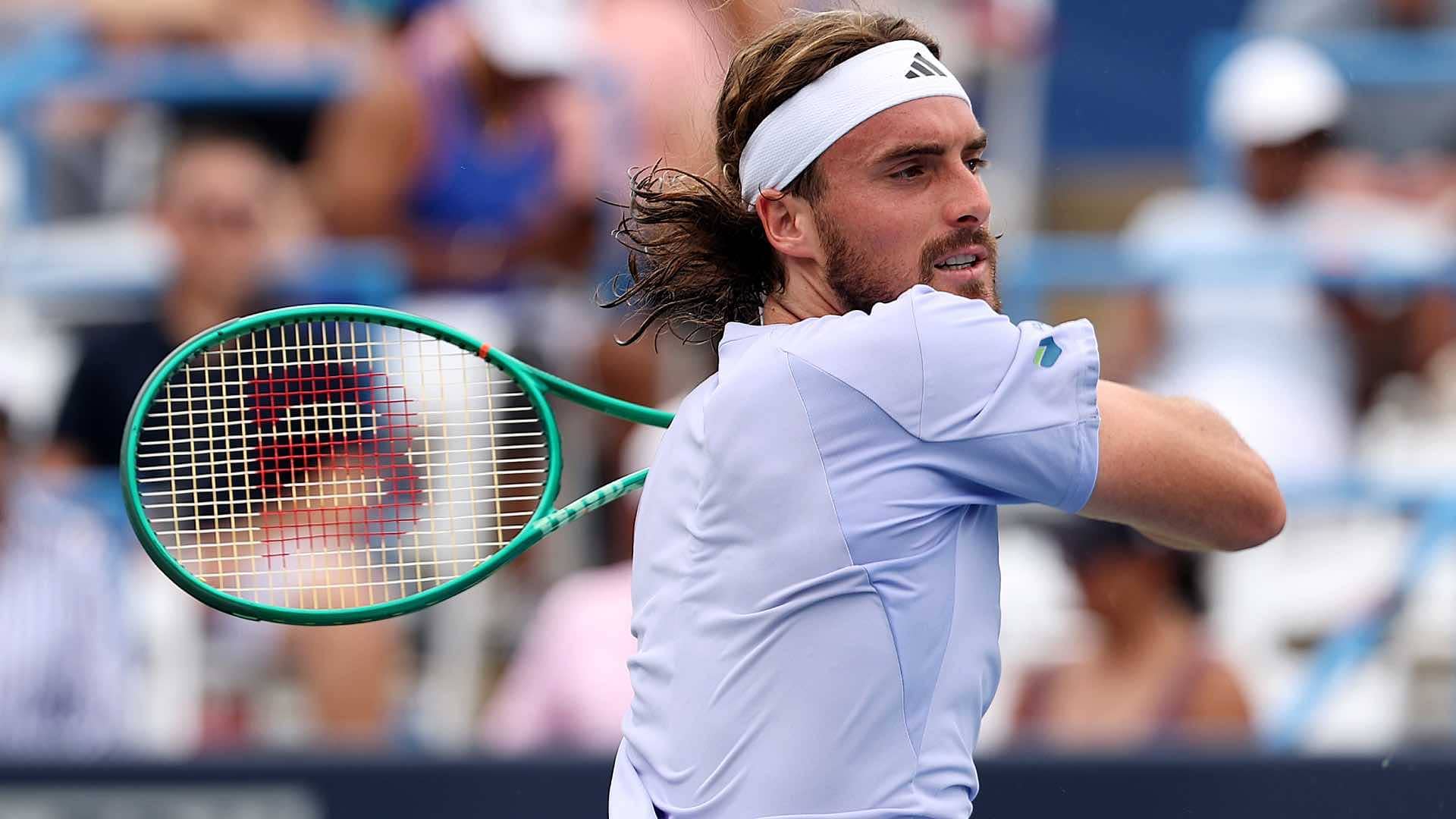 Seventh seed Stefanos Tsitsipas is into the third round at the Winston-Salem Open (file photo).