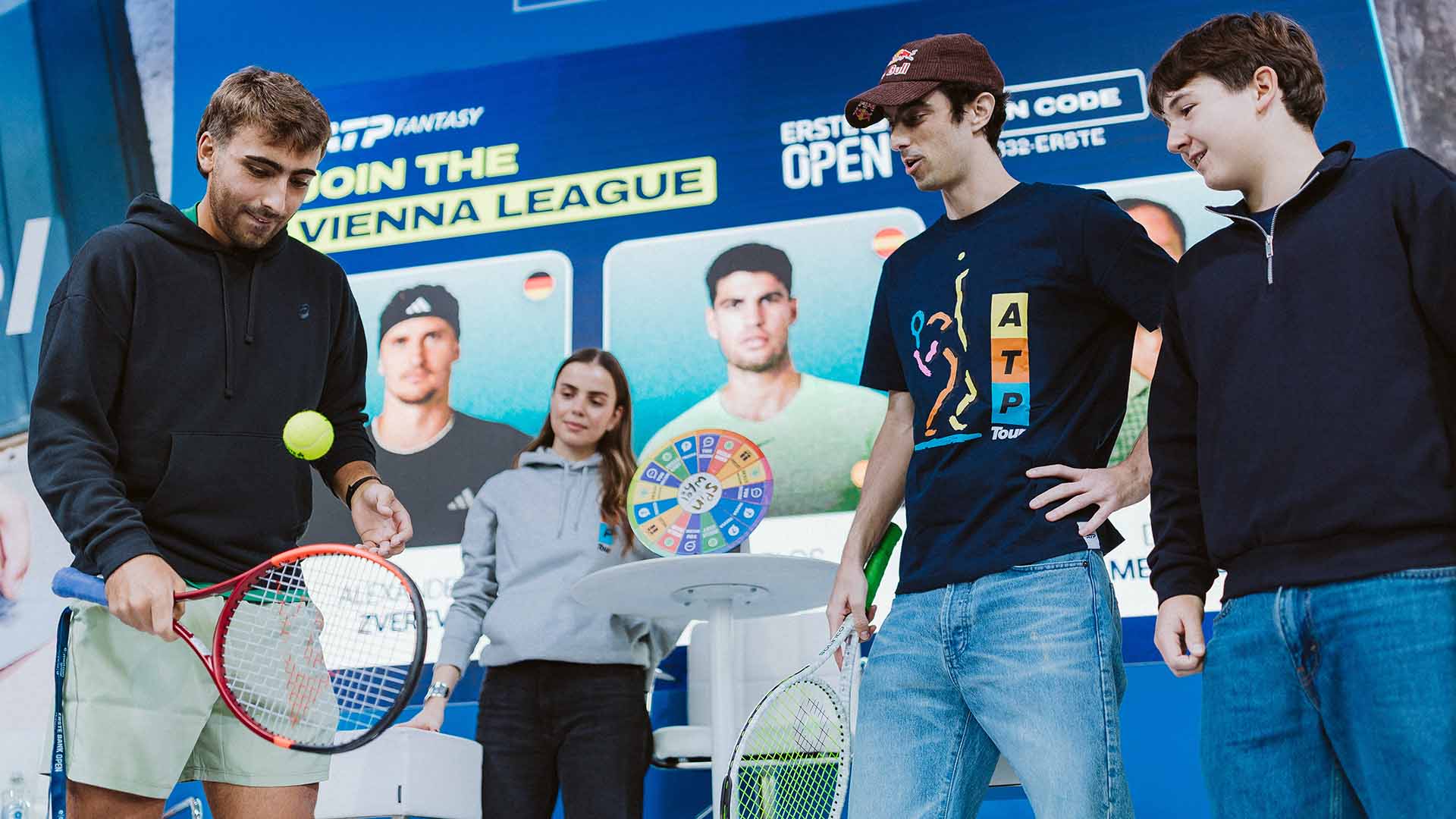 Daniel Merida at ATP Fantasy activation