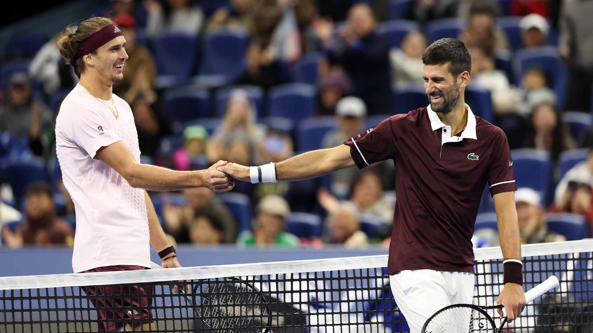 Alexander Zverev and Novak Djokovic recently met in the Beijing quarter-finals.